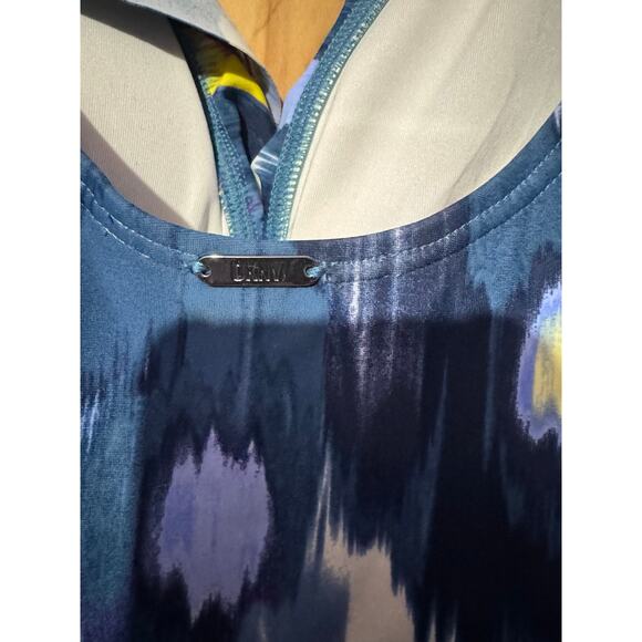 DKNY Ruffle One-Piece Bathing Suit Size 8 - Picture 3 of 3